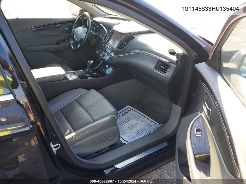 1G1145S33HU135404 2017 Chevrolet Impala Premier