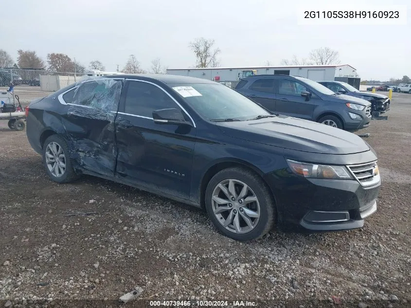 2017 Chevrolet Impala 1Lt VIN: 2G1105S38H9160923 Lot: 40739466