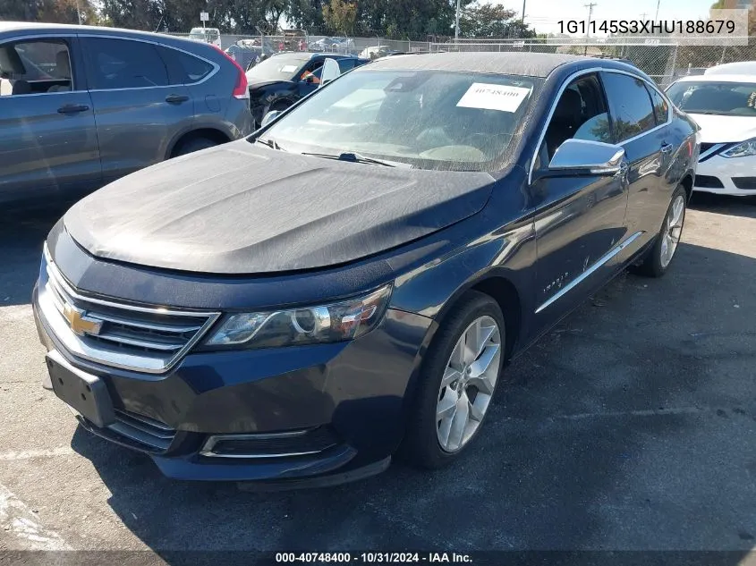 1G1145S3XHU188679 2017 Chevrolet Impala 2Lz