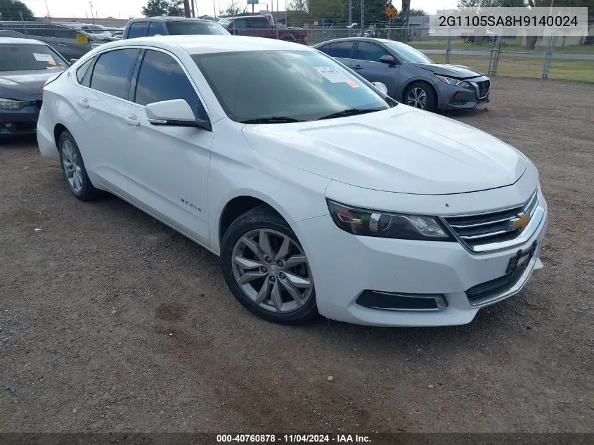 2G1105SA8H9140024 2017 Chevrolet Impala 1Lt