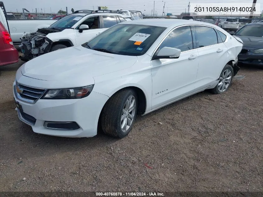 2G1105SA8H9140024 2017 Chevrolet Impala 1Lt