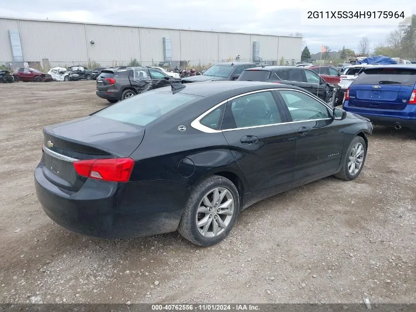 2017 Chevrolet Impala 1Fl VIN: 2G11X5S34H9175964 Lot: 40762556