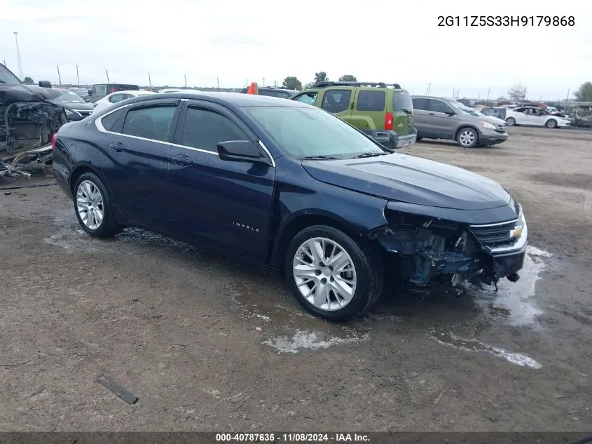 2017 Chevrolet Impala Ls VIN: 2G11Z5S33H9179868 Lot: 40787635