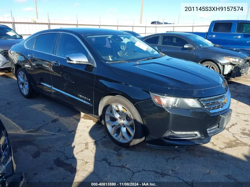 2017 Chevrolet Impala 2Lz VIN: 2G1145S3XH9157574 Lot: 40813590