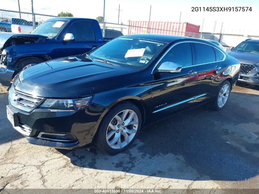 2017 Chevrolet Impala 2Lz VIN: 2G1145S3XH9157574 Lot: 40813590