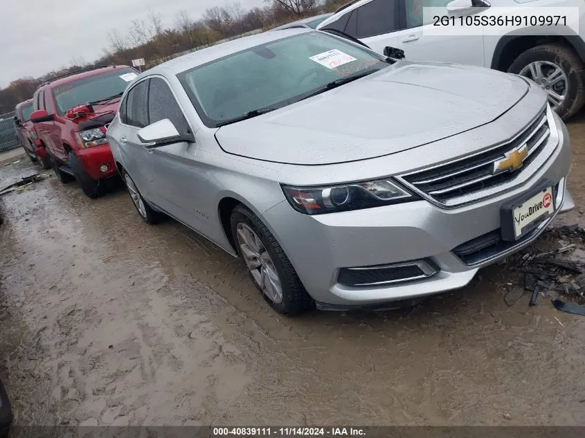 2017 Chevrolet Impala 1Lt VIN: 2G1105S36H9109971 Lot: 40839111