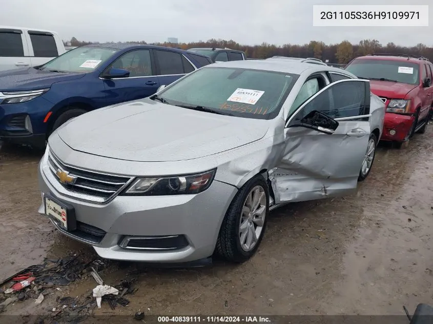 2017 Chevrolet Impala 1Lt VIN: 2G1105S36H9109971 Lot: 40839111