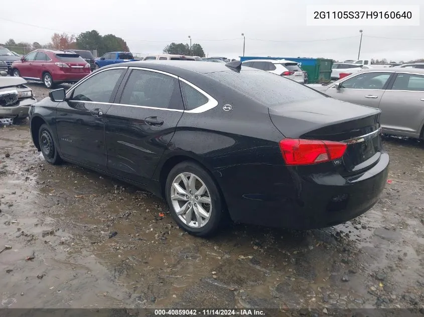 2017 Chevrolet Impala 1Lt VIN: 2G1105S37H9160640 Lot: 40859042