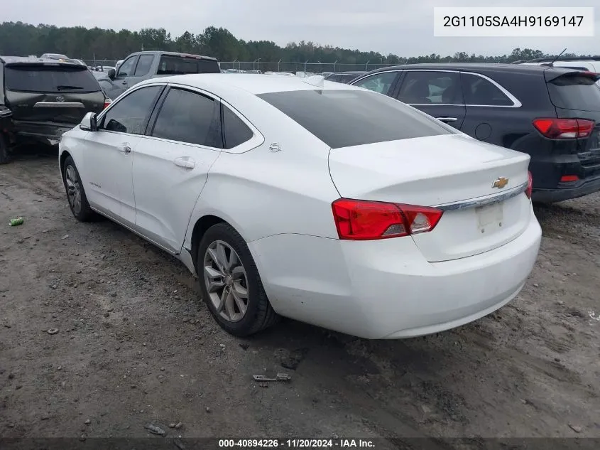 2017 Chevrolet Impala 1Lt VIN: 2G1105SA4H9169147 Lot: 40894226