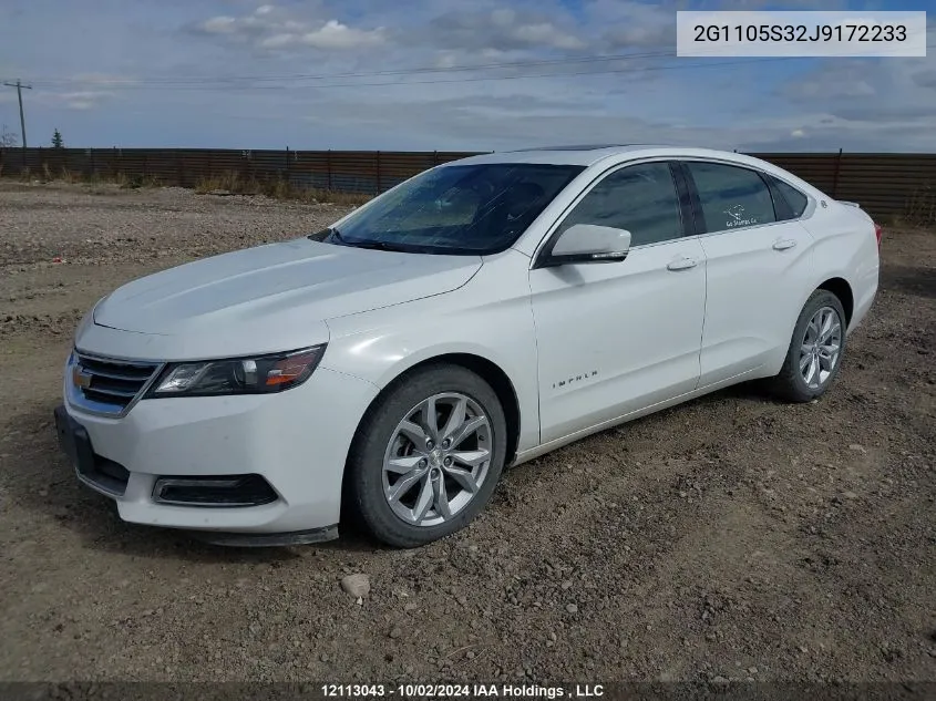 2G1105S32J9172233 2018 Chevrolet Impala Lt