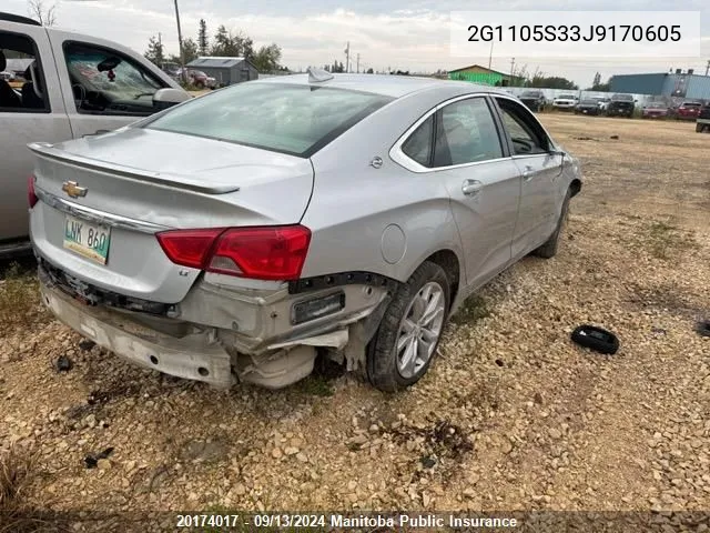 2G1105S33J9170605 2018 Chevrolet Impala Lt V6