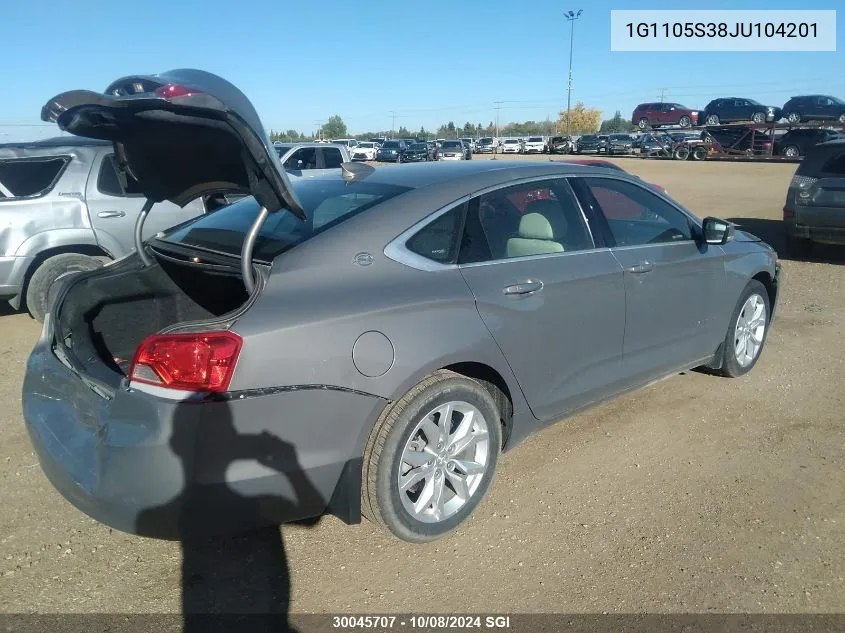 1G1105S38JU104201 2018 Chevrolet Impala Lt