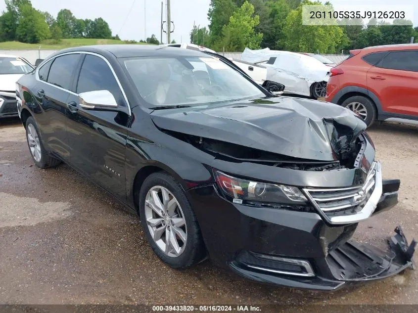 2018 Chevrolet Impala 1Lt VIN: 2G1105S35J9126203 Lot: 39433820