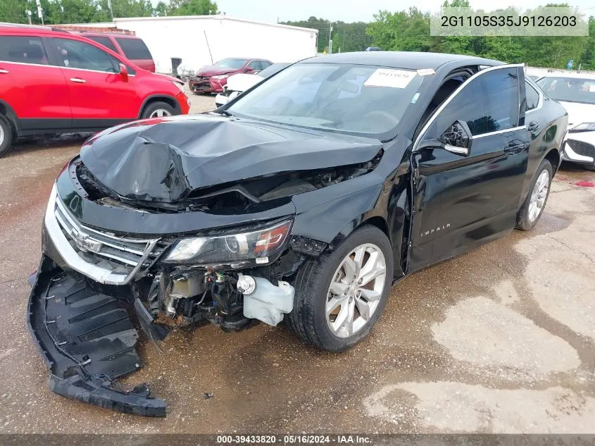 2G1105S35J9126203 2018 Chevrolet Impala 1Lt