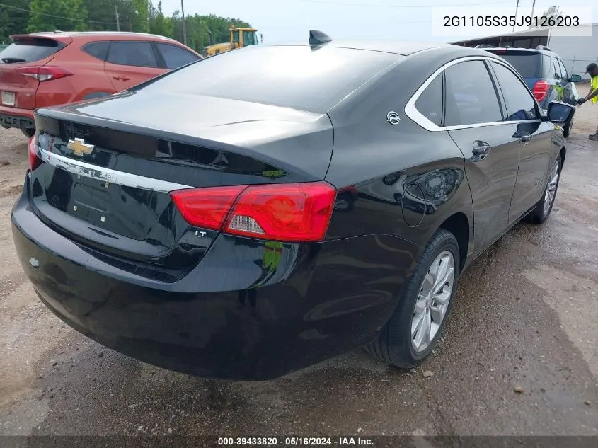 2018 Chevrolet Impala 1Lt VIN: 2G1105S35J9126203 Lot: 39433820