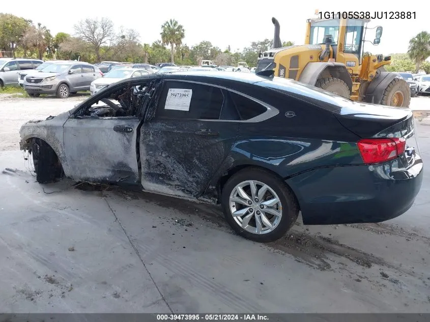 1G1105S38JU123881 2018 Chevrolet Impala 1Lt