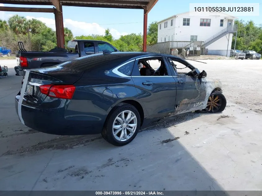 1G1105S38JU123881 2018 Chevrolet Impala 1Lt