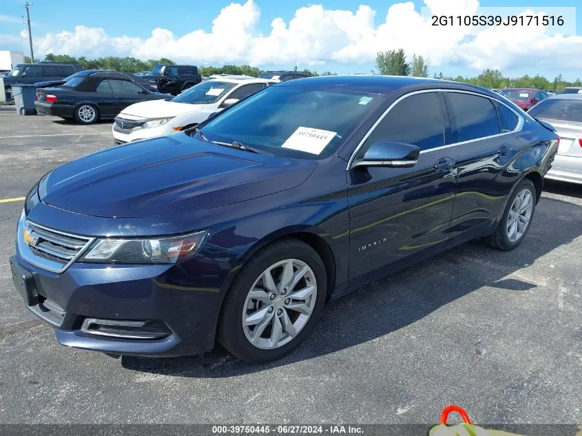 2G1105S39J9171516 2018 Chevrolet Impala 1Lt