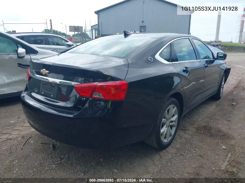 1G1105S3XJU141928 2018 Chevrolet Impala 1Lt