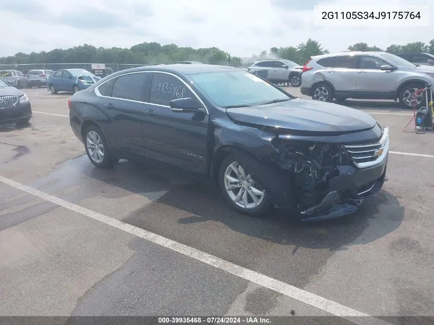 2G1105S34J9175764 2018 Chevrolet Impala 1Lt