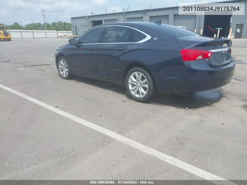 2018 Chevrolet Impala 1Lt VIN: 2G1105S34J9175764 Lot: 39935468