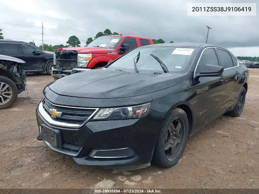 2018 Chevrolet Impala Ls VIN: 2G11Z5S38J9106419 Lot: 39935894