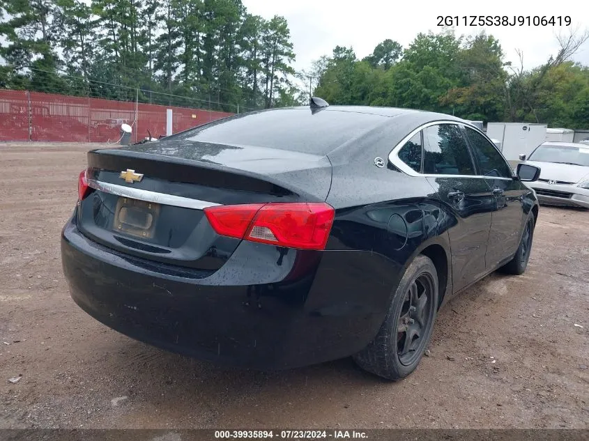 2018 Chevrolet Impala Ls VIN: 2G11Z5S38J9106419 Lot: 39935894