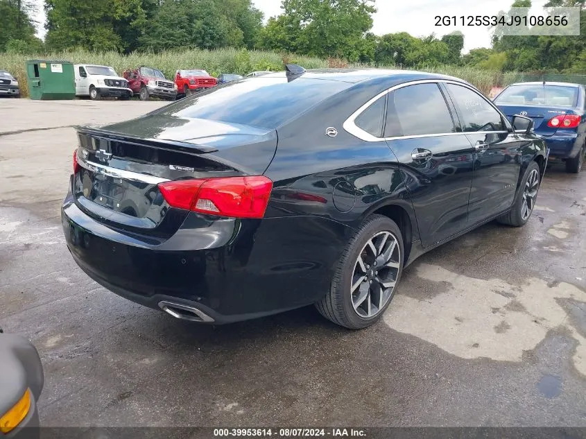 2018 Chevrolet Impala 2Lz VIN: 2G1125S34J9108656 Lot: 39953614