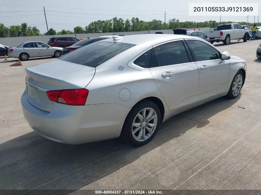 2G1105S33J9121369 2018 Chevrolet Impala 1Lt