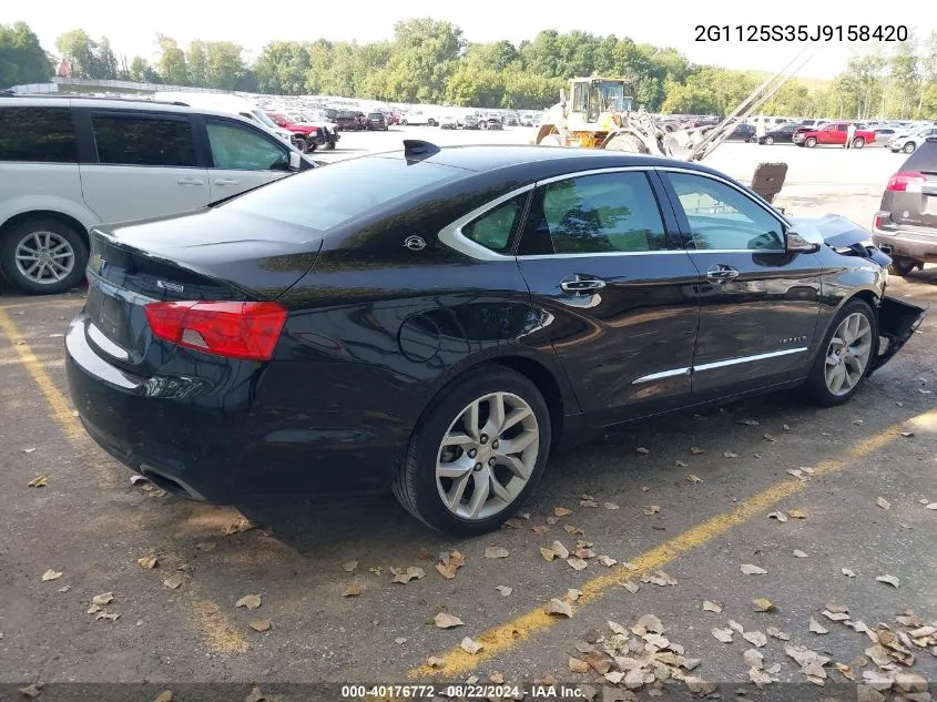 2018 Chevrolet Impala 2Lz VIN: 2G1125S35J9158420 Lot: 40176772