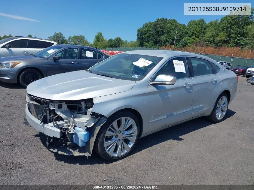 2018 Chevrolet Impala 2Lz VIN: 2G1125S38J9109714 Lot: 40193296