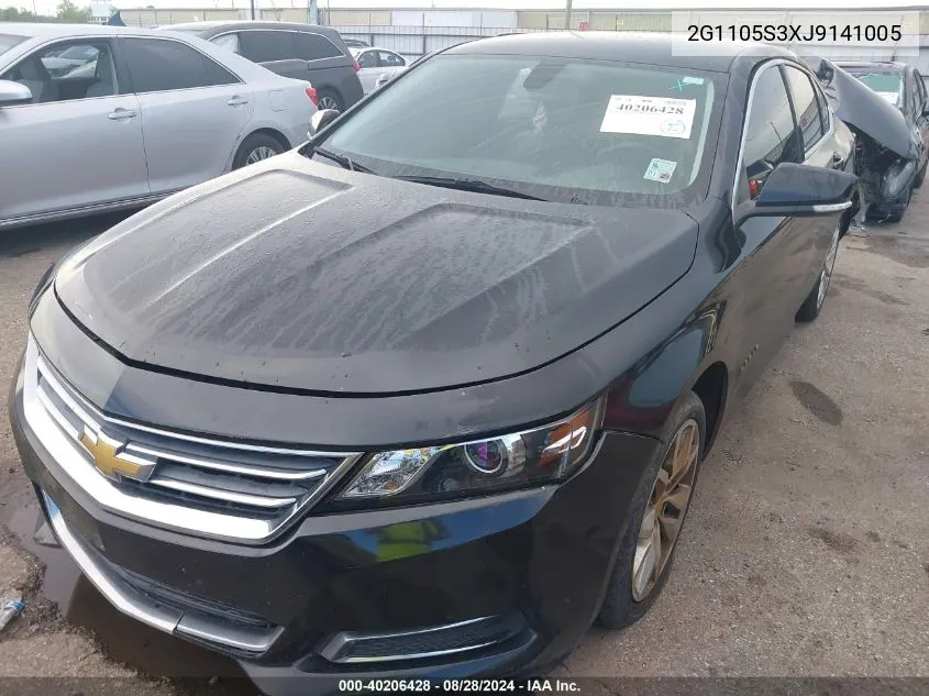 2G1105S3XJ9141005 2018 Chevrolet Impala 1Lt