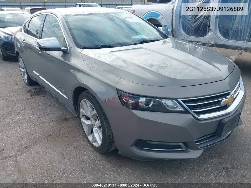 2018 Chevrolet Impala 2Lz VIN: 2G1125S37J9126889 Lot: 40219137