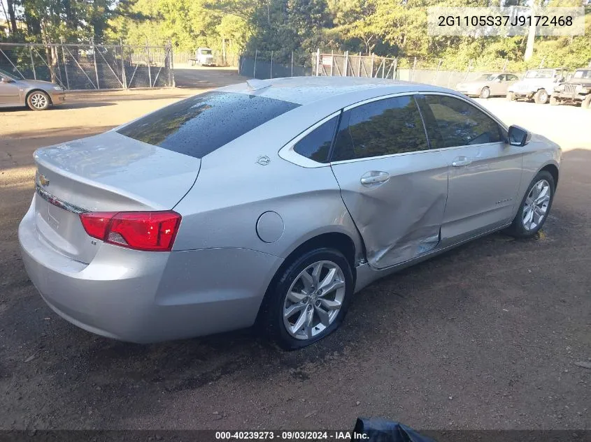 2018 Chevrolet Impala 1Lt VIN: 2G1105S37J9172468 Lot: 40239273