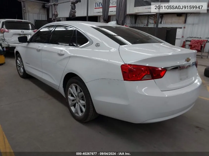 2018 Chevrolet Impala 1Lt VIN: 2G1105SA0J9159947 Lot: 40267677