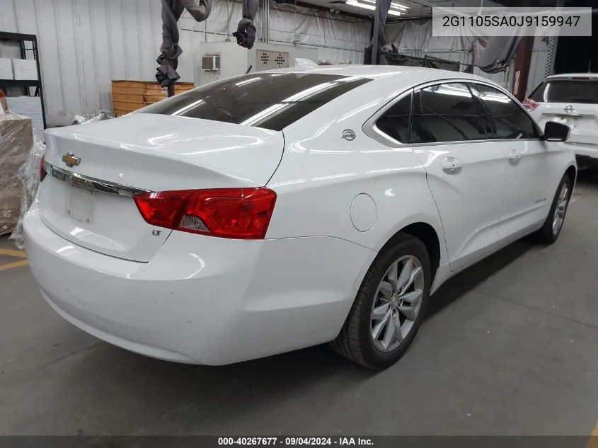 2018 Chevrolet Impala 1Lt VIN: 2G1105SA0J9159947 Lot: 40267677