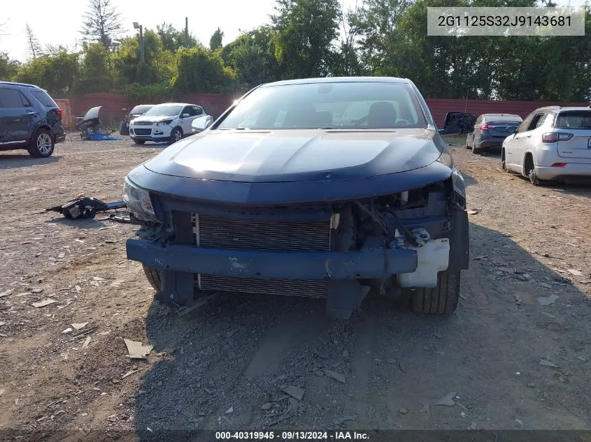 2G1125S32J9143681 2018 Chevrolet Impala 2Lz