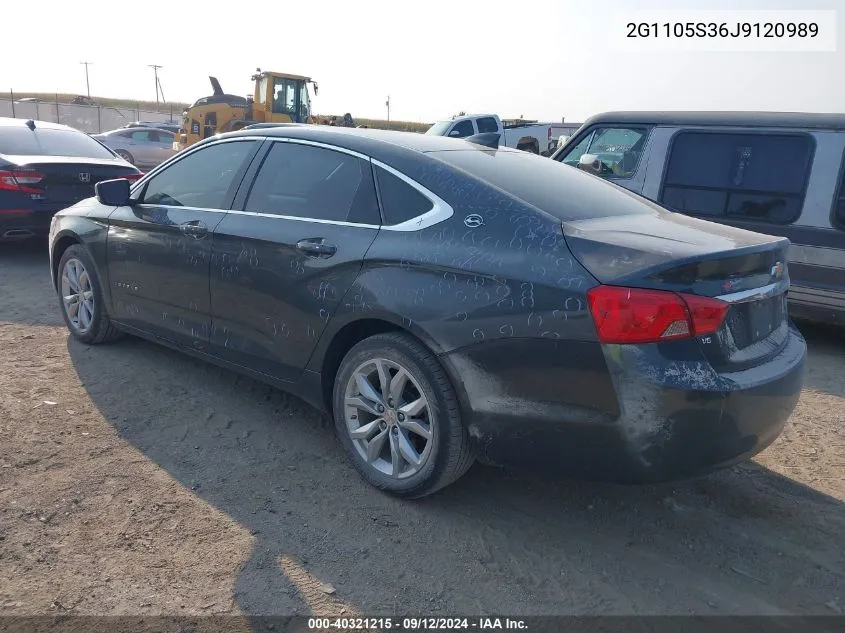 2G1105S36J9120989 2018 Chevrolet Impala Lt