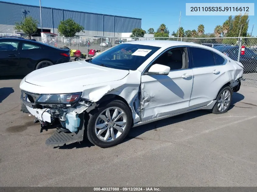 2G1105S35J9116612 2018 Chevrolet Impala Lt