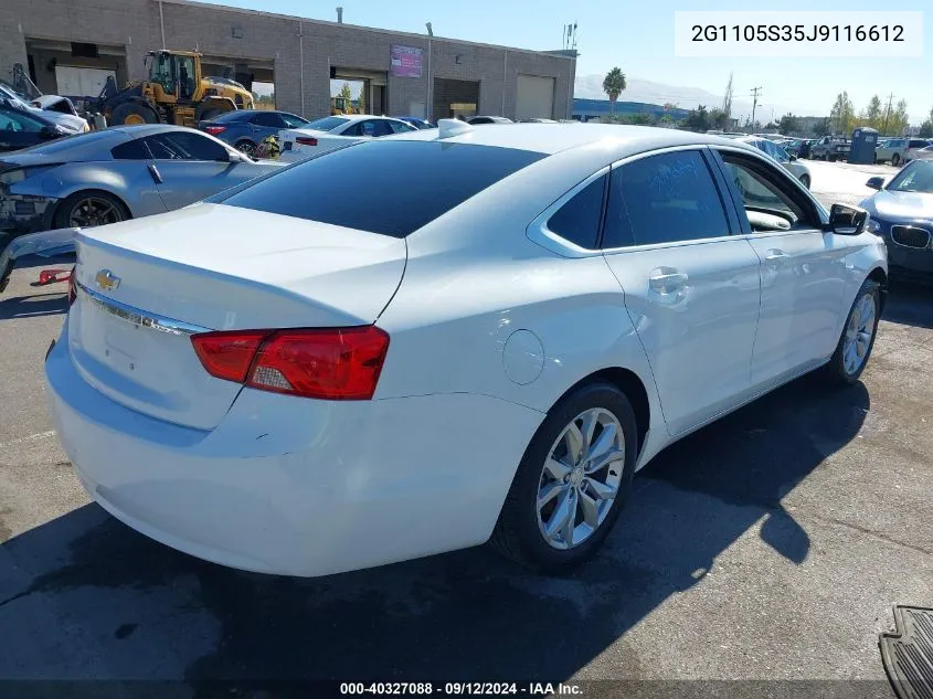 2G1105S35J9116612 2018 Chevrolet Impala Lt