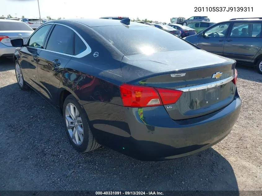 2018 Chevrolet Impala 1Lt VIN: 2G1105S37J9139311 Lot: 40331091