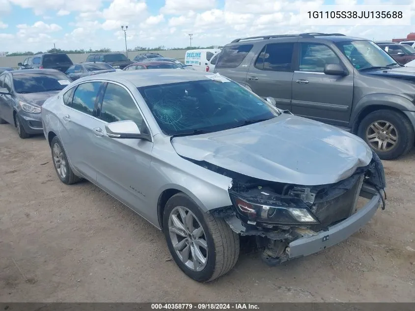 1G1105S38JU135688 2018 Chevrolet Impala 1Lt