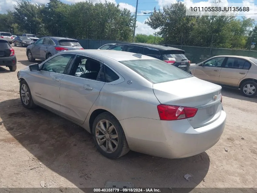 1G1105S38JU135688 2018 Chevrolet Impala 1Lt