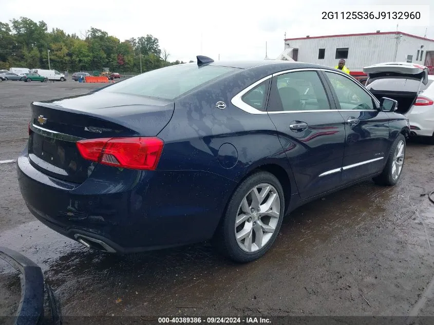 2018 Chevrolet Impala 2Lz VIN: 2G1125S36J9132960 Lot: 40389386