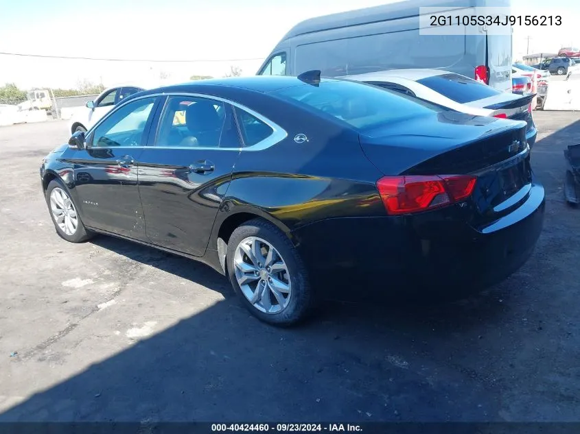 2G1105S34J9156213 2018 Chevrolet Impala 1Lt