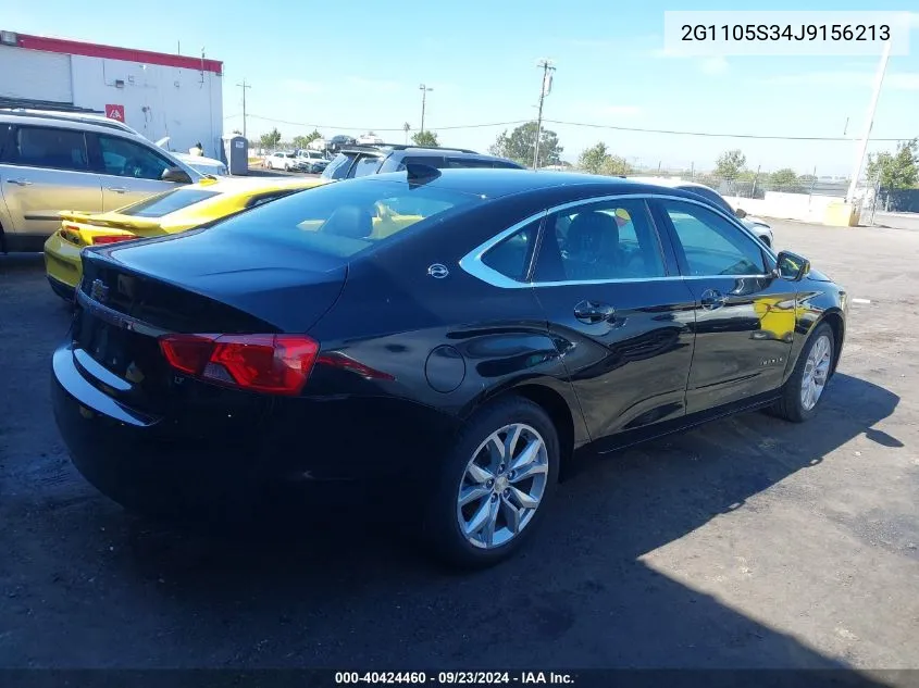 2G1105S34J9156213 2018 Chevrolet Impala 1Lt