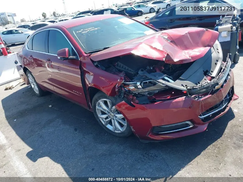 2G1105S37J9117731 2018 Chevrolet Impala 1Lt