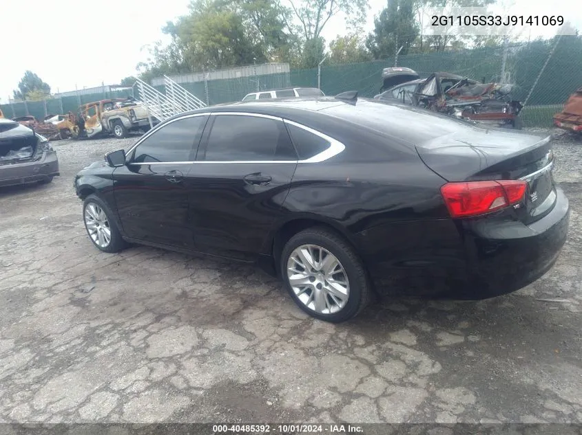 2G1105S33J9141069 2018 Chevrolet Impala 1Lt