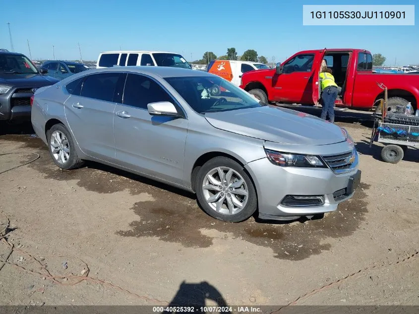 1G1105S30JU110901 2018 Chevrolet Impala 1Lt