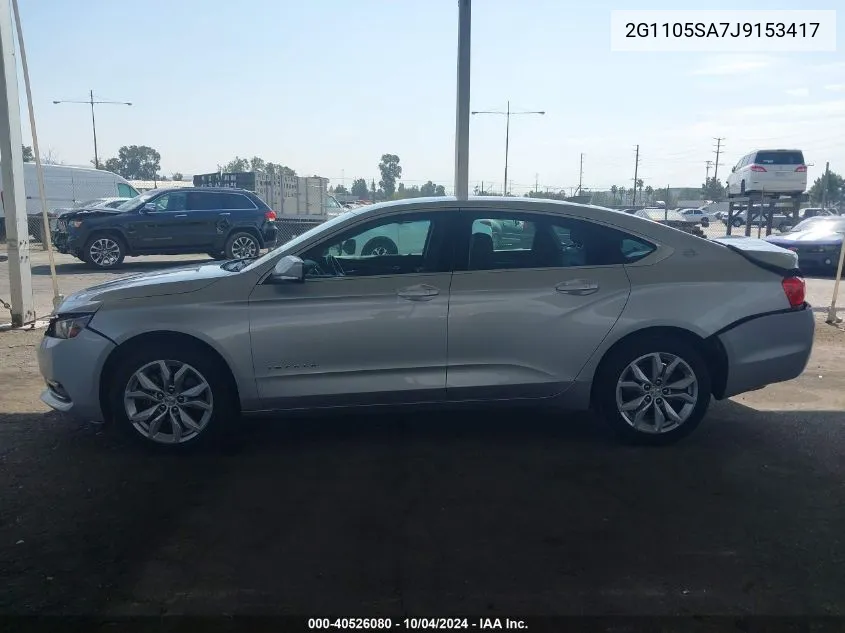 2018 Chevrolet Impala 1Lt VIN: 2G1105SA7J9153417 Lot: 40526080